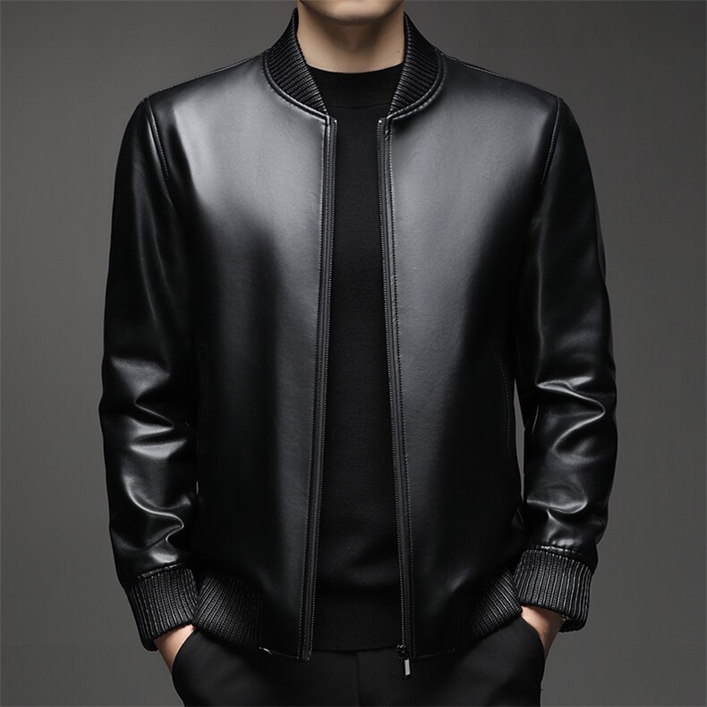 高端短款加厚皮衣男韩版时尚上午休闲夹克9256P180，男装夹克，星座1602B（原101B-1）