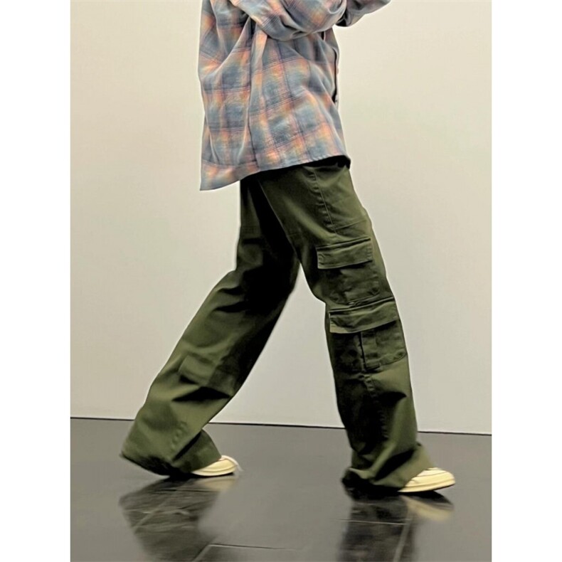 【有货】军绿色伐木工装裤男款美式cleanfit裤子高街NZ62HH-特P55,男装工装外套,星座1007（原301D）