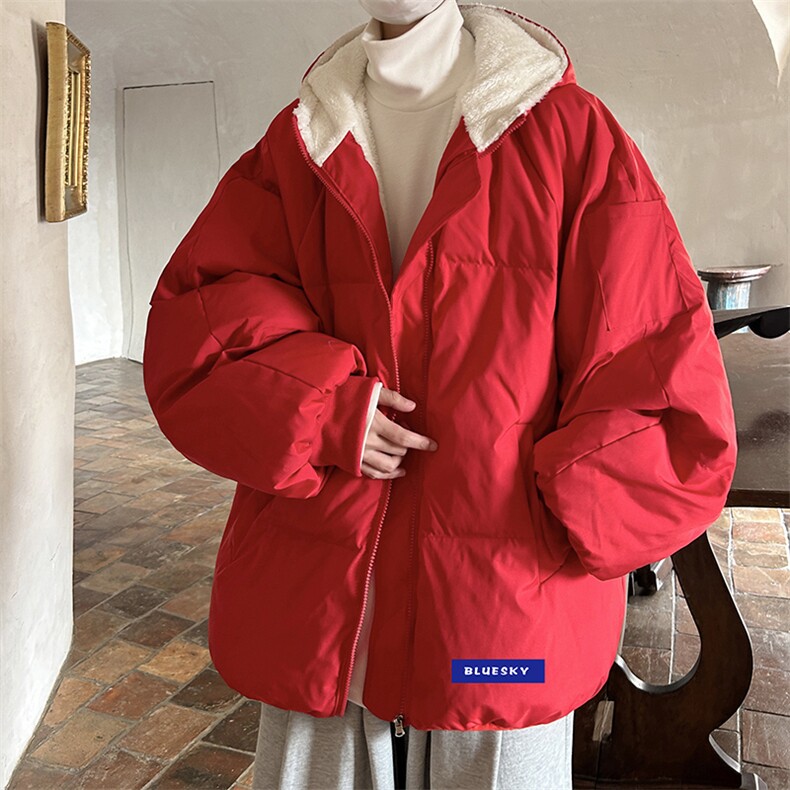 控128加绒面包服男大码羊羔毛棉衣男MY16202-P100,男装棉衣,电商A040