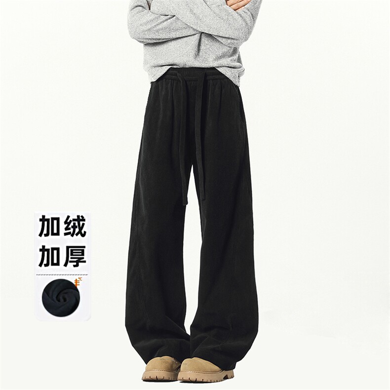 B258-K2581-P45控68加绒55控78灯芯绒弯刀裤65%棉35%聚酯纤维,男装休闲裤,电商B258