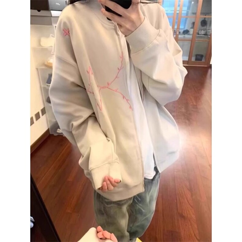 刺绣棒球服外套潮牌小众bomber飞行员夹克JK62特P53,男装夹克,星座908-1