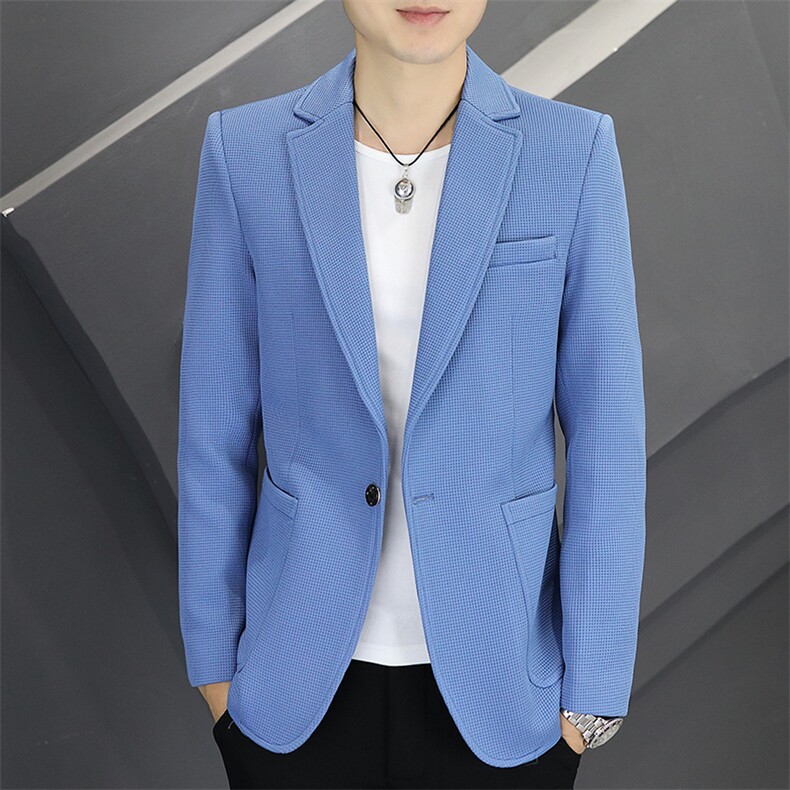 新款春秋帅气休闲韩版时尚潮流修身男士小西服外套-P90,男装西服,星座613B