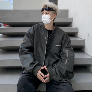 美式复古高街工装飞行员棒球服外套男ins潮牌宽松夹克 JK866图片