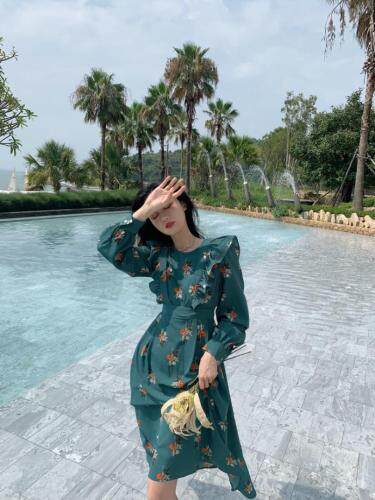 碎花连衣裙，女装连衣裙，MJJ