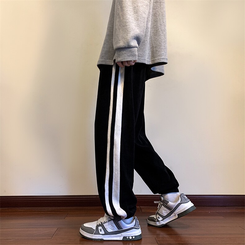 主推加绒加厚长裤运动卫裤欧棉绒裤子 K823*P40加绒45控68图片