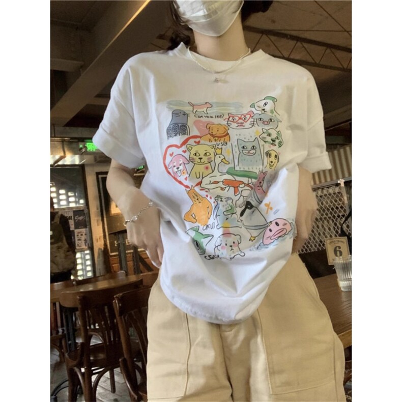 T0756-P25趣味卡通彩绘印花纯棉T春夏新款休闲百搭短袖,男装T恤,星座617A-2