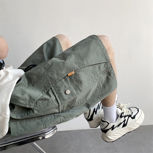 2025夏季新款美式休闲裤男工装短裤大码五分裤DK1376-P50控68图片