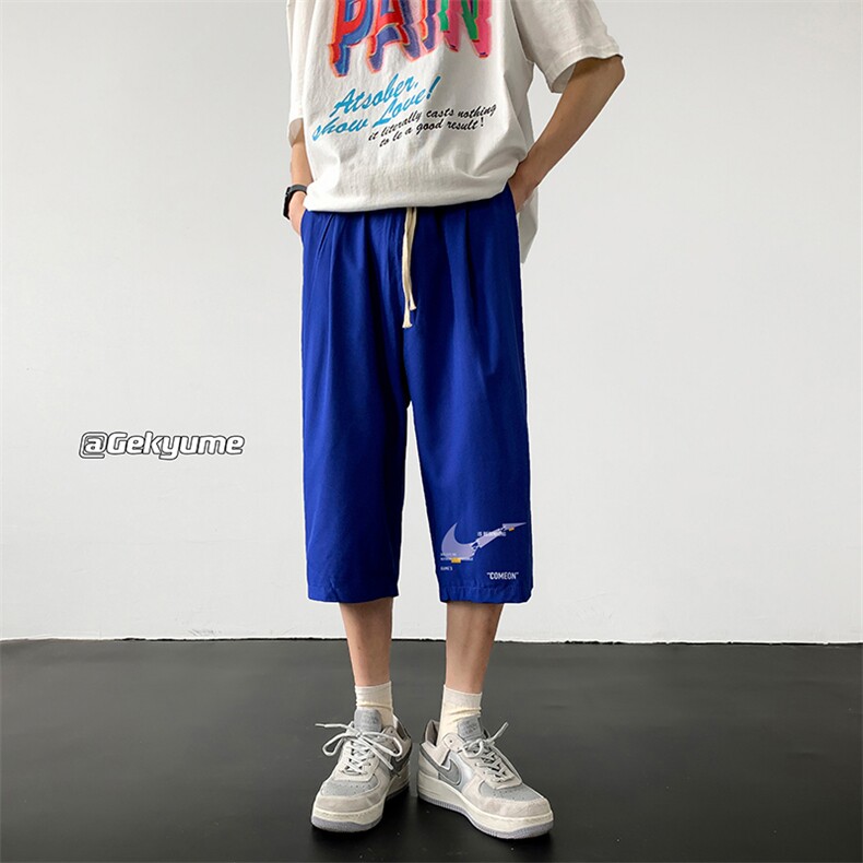 冰丝七分裤男大码速干短裤男五分裤QK72259-P25,男装休闲裤,电商A040