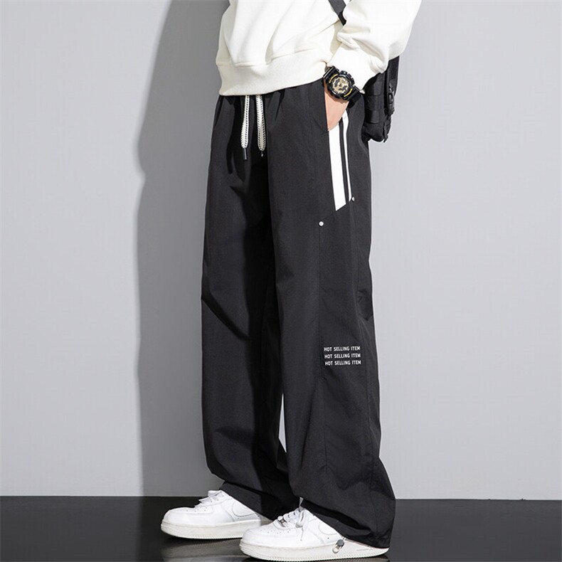 防水冲锋裤男直筒大码休闲裤春季伞兵工装裤217-2-NK158-特P40，男装休闲裤，星座217-2