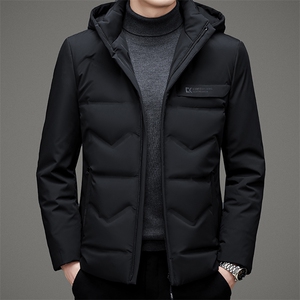 21可脱卸帽白鸭绒羽绒服男中长款冬新款中年保暖外套ZL119-P230图片