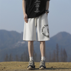 潮牌夏季青少年高街运动五分裤高街美式短裤男XD1717-特批-29图片