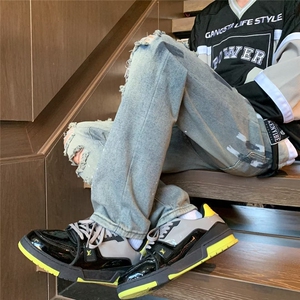 美式牛仔裤男款秋季长裤潮 B3006 P45图片