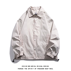 光板得物\唯品二开秋装教练服翻领夹克外套JK300TP45，男装夹克，电商A247B