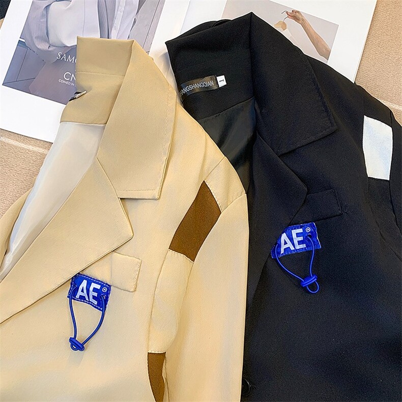 设计感小众西装外套潮牌宽松冷淡风西服高级感炸街上衣HH652P59,男装西服,星座1013-5