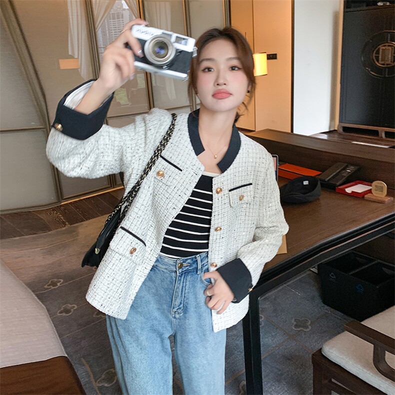 2023年秋季小香风外套82379-P135-K188,女装短外套,一九零