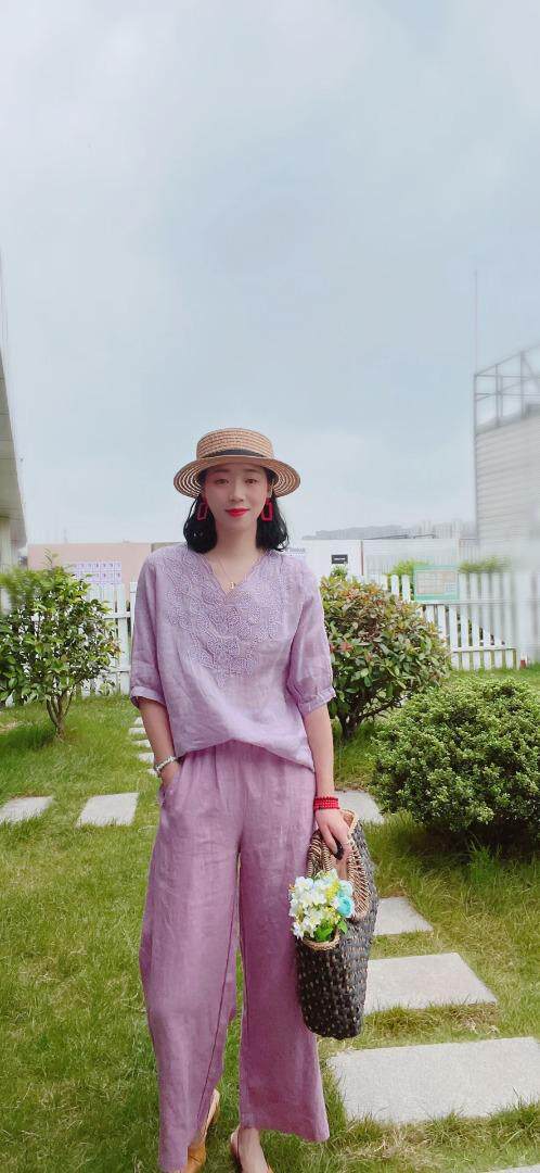 纯苎连衣裙小衫裤子裙子衬衣 时尚风 风淑女风休闲风，女装连衣裙，川哲