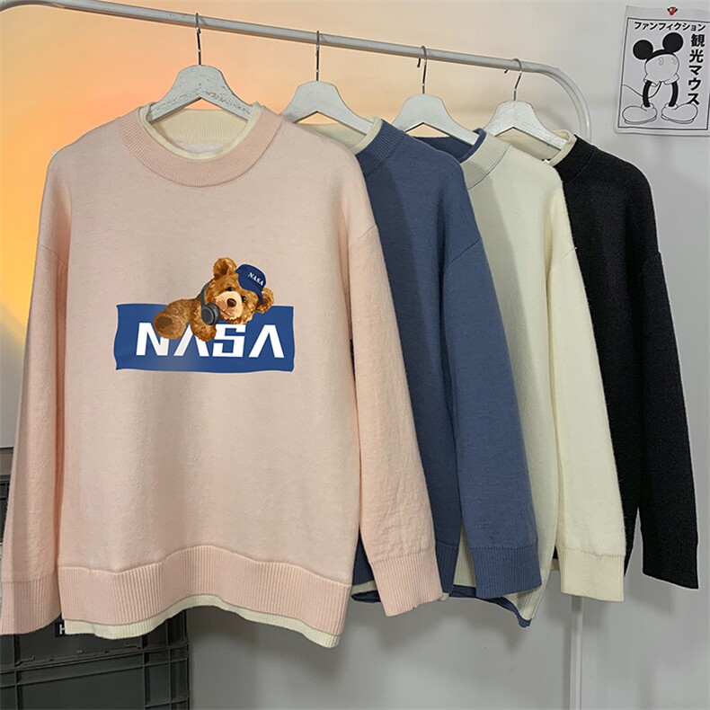 控78假两件毛衣男大码加绒针织衫男毛线衣M80247-P55加绒P70,男装针织衫/毛衣,电商A040