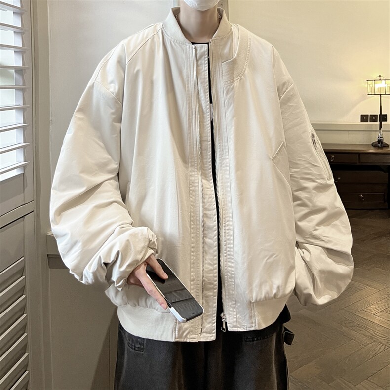 飞行员夹克男解构设计棒球领短外套男CP24-P70,男装夹克,电商B371