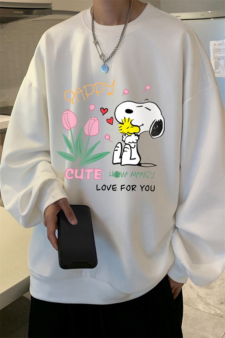 麂皮绒卫衣男大码重磅长袖t恤男JW81324-P35加绒款P45,男装卫衣,电商A040