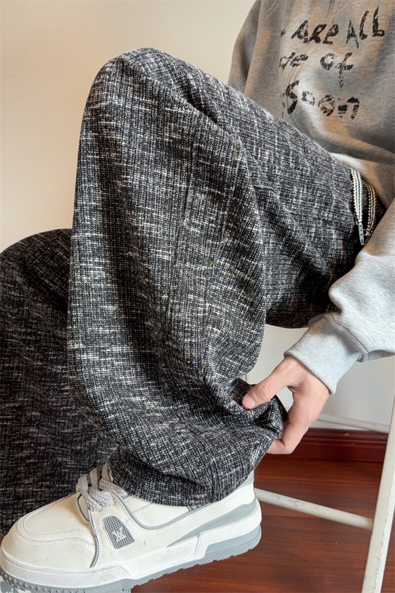 ！2025秋冬新款男士加厚直筒休闲裤百搭长裤WK2136特P50,男装休闲裤,电商B220