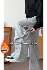 秋冬加绒款简约个性百搭情侣裤街头个性痞帅经典休闲长裤K889TP60图片