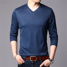 B68108钱塘2021-2春季主推大货跑量高品质爆款男士T恤长袖P52，男装T恤，钱塘207-2