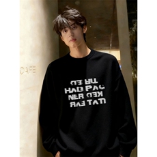 2025秋冬新款圆领印花毛衣针织衫，男装针织衫/毛衣，电商A336-2