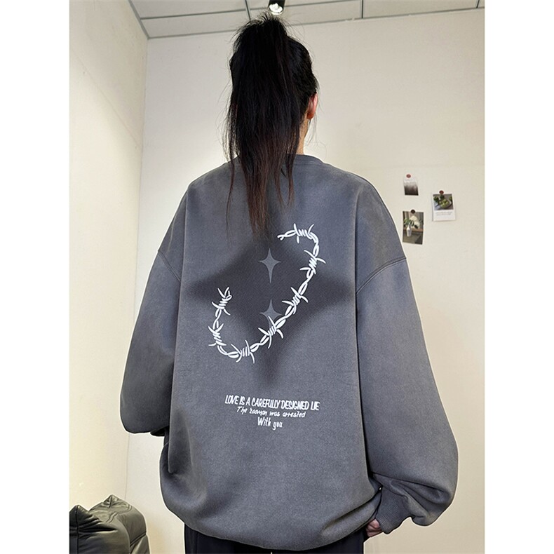 抖音供货、重磅显瘦卫衣秋圆领宽松D223A-DY-LPWY111-特p40图片