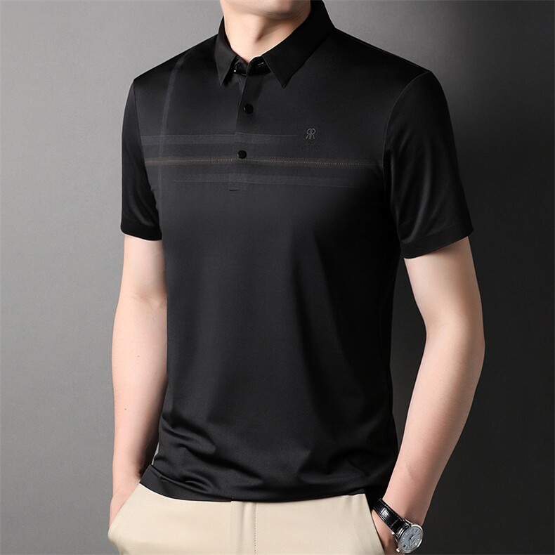 男士短袖T恤翻领POLO衫潮流轻商务夏季休闲时尚体恤上衣P55,男装Polo衫,星座1105-3