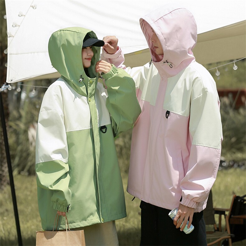 Cityboy情侣时尚连帽冲锋衣外套夹克团体班服,男装夹克,星座301D-5(原星座1415）