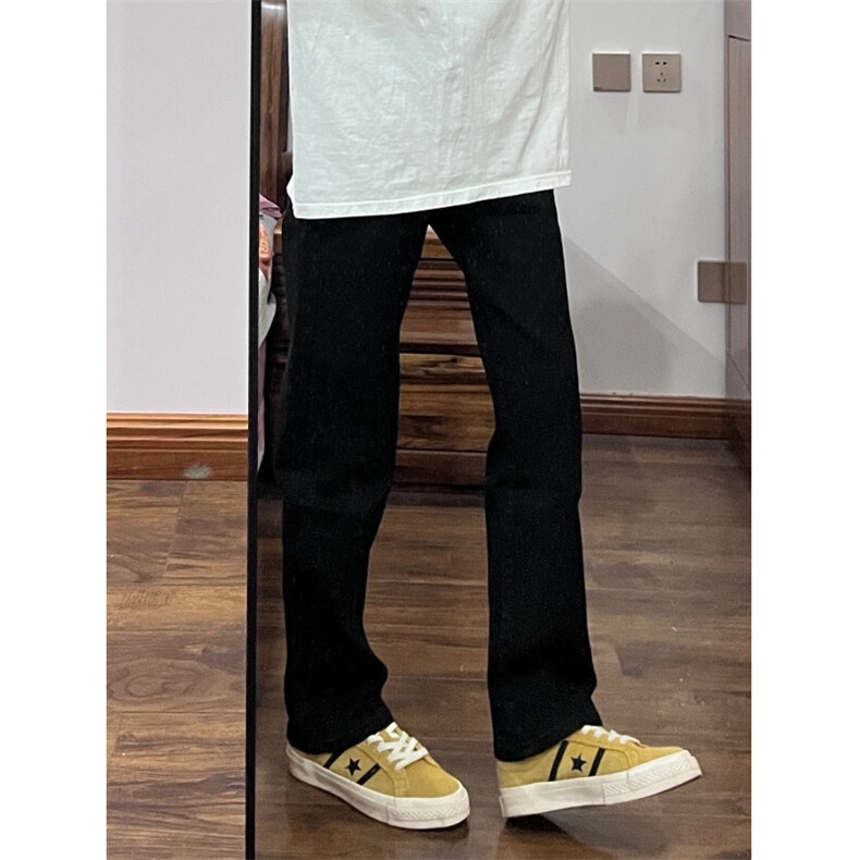 【网图有货】美式517弯刀牛仔裤男修身直筒微喇裤子KZ7028LL-P48图片