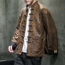 新品风《逆鳞·伏羲》潮修身盘扣夹克情侣中式唐装外套JK92，男装夹克，星座305A（原312A-1）
