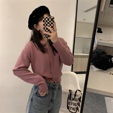 绑腰针织开衫，其它，XTZ style