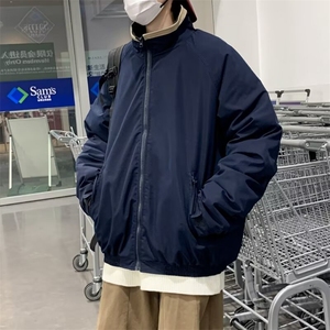 美式复古外套男春秋新款设计感小众高街潮牌宽松休闲工装夹克图片