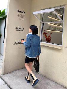 加绒牛仔外套，其它，转角爱尚