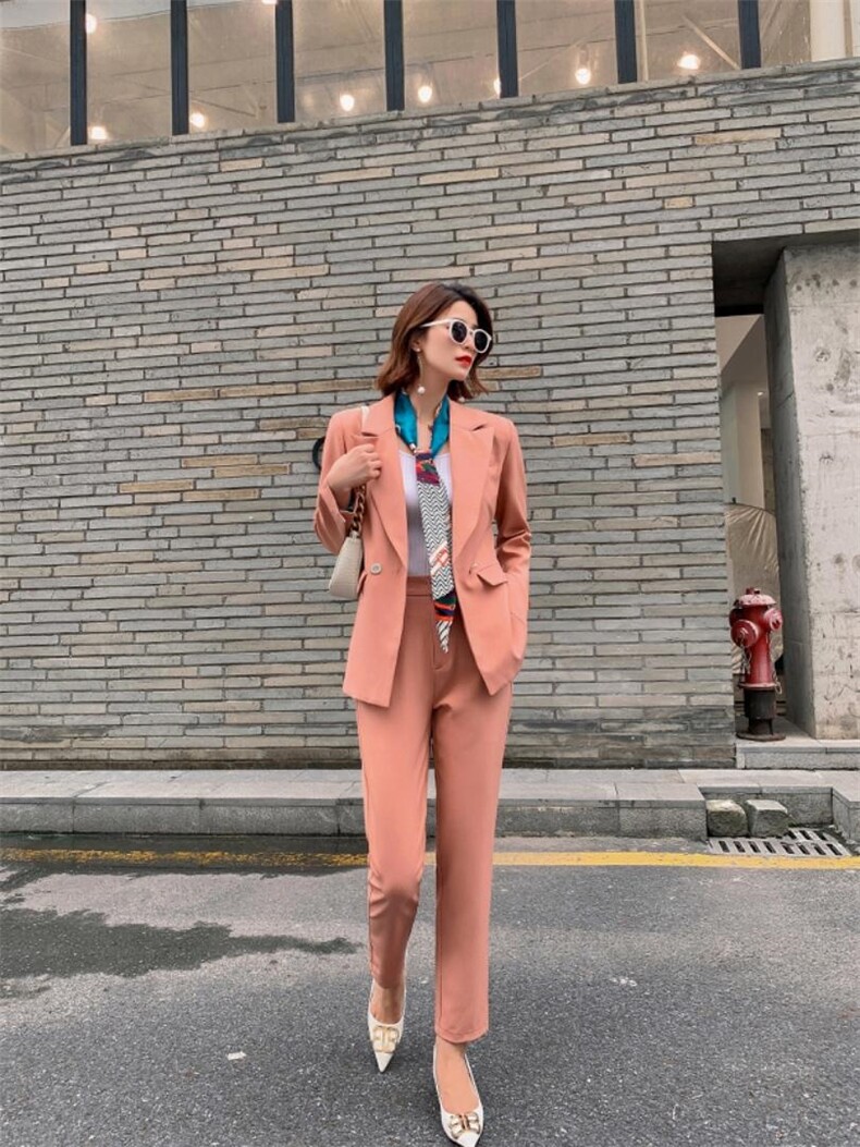 秋装套装，女装职业装，贻思茗