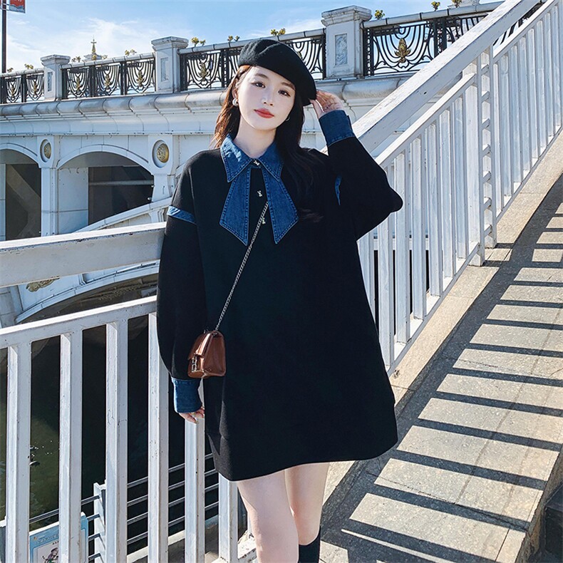 26春大货假两件拼接卫衣裙2D001-6151-P125-K178,女装卫衣/绒衫,2D001