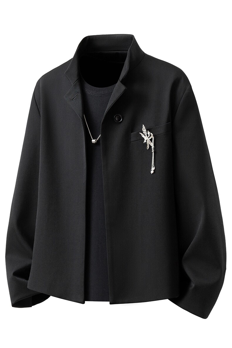 西服送胸针M-5XL大码96%聚酯纤维4%氨纶XF78149P85西裤XF78151P45,男装西服,星座226-2