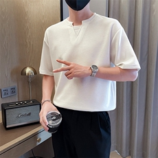 夏打底衫纯色百搭纯色圆领T恤短袖社会小伙A236-82558-特P38，男装T恤，电商A236