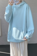 仓库现货WY10168-特批48控88半高领连帽小众酷帅拉链男大码卫衣，男装卫衣，电商A059