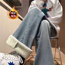 XZ616秋冬重磅加绒加厚黄泥百搭直筒休闲牛仔裤TY1145P65控78，男装牛仔裤，星座512A（原616）