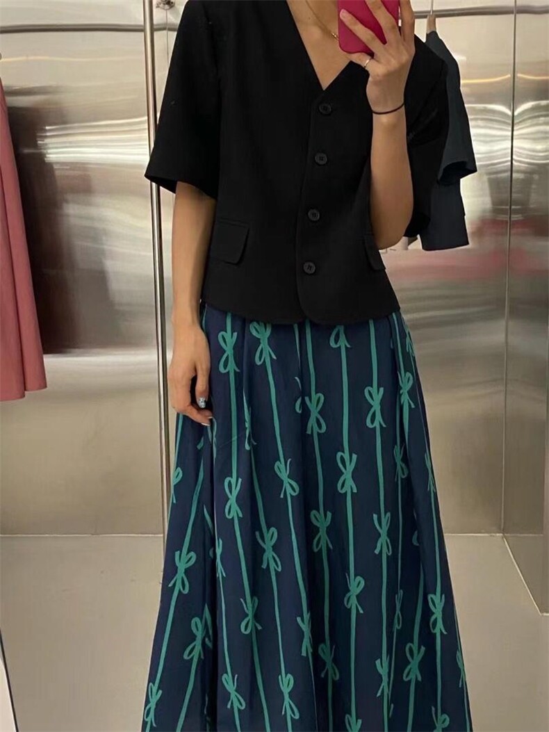 蝴蝶花半裙，女装半身裙，POHIO葆伊