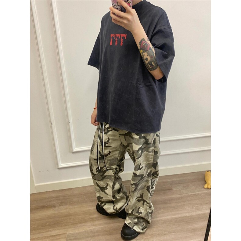 【网图有货】迷彩工装裤阔腿美式复古hiphop裤子高街8265LL-特P48，男装工装外套，星座1007（原301D）