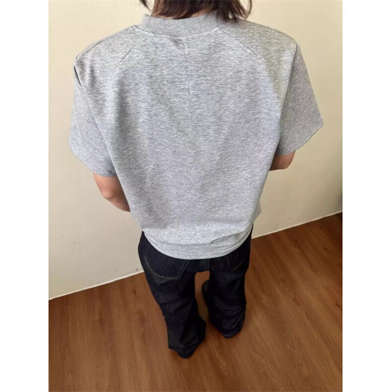 M634-P35美式简约纯色圆领短袖T恤男夏季潮牌休闲百搭上衣,男装T恤,星座617A-1（原B318A）