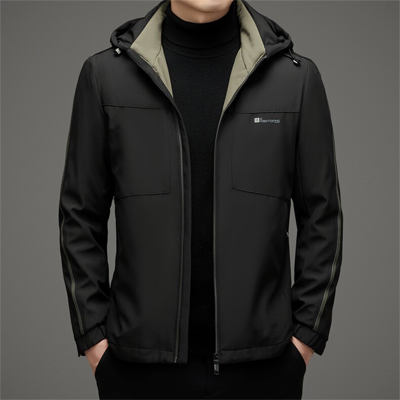 BZY23005钱塘2020-2时尚休闲简约冬季厚款中年男士羽绒服P185图片