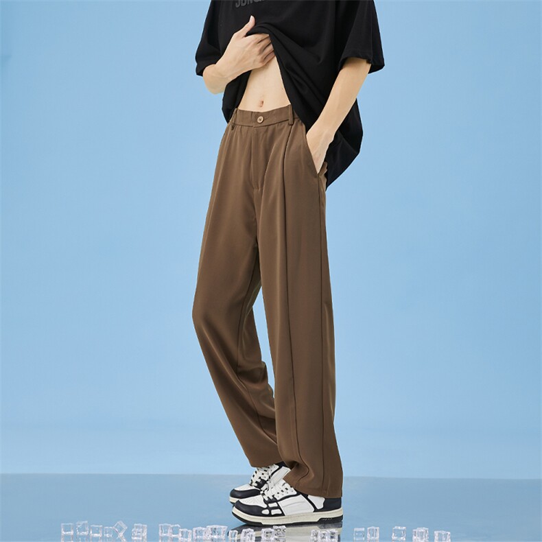 直筒宽松显瘦垂感西裤百搭阔腿休闲裤CK228P50,男装西裤,电商D325