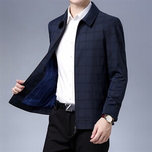 BH203钱塘2020-2中老年男士翻领商务休闲夹克外套量大价优P115图片