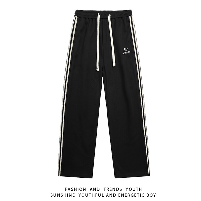 现货主推新条纹休闲运动裤秋季秋冬宽松X416b-1-KL906-特P40控58，女装休闲裤，星座416B-1