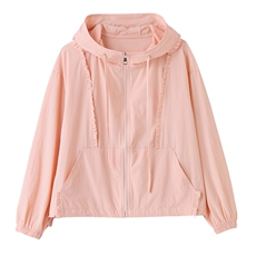 超好看粉色防晒衣女夏季2025新款宽松休闲百搭防晒服透气轻薄外套，女装防晒衣，沐七七
