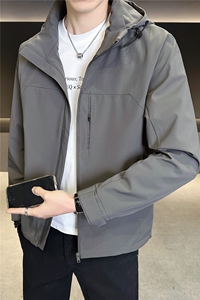 轻商务连帽春季外套2026新款男装夹克C317-8881-P135图片